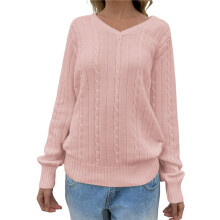 Womens Cable Knit Soft Business Casual Trendy Classic Pullover Sweaters Fall Outfits  M