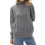 Women'S Sweaters Fall Winter Quarter Zip Casual Ribbed Cable Knit Pullover Grey One Size 1