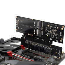 PCIE 4.0 Channel Splitter Expansion Riser Card 8+4+4Hyper Ultra Quad VROC M.2 NVMe Port Expansion Riser Card
