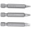 3Pcs 50Mm 1/4 Inch Hex Square Bits Square  Screwdriver Bits S2 Alloy Steel Magnetic Screwdriver Bits Set Hand Tools 1