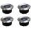 4x Solar-Powered Stainless Steel LED Deck Lights 4