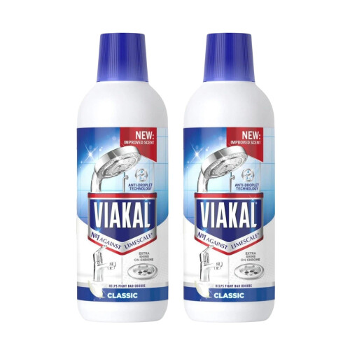 Viakal Viakal 500ml Classic Bathroom Limescale Remover Liquid x2
