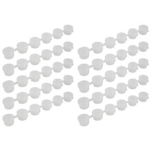10 Strips 60 Pots Empty Paint Pots White Paint Cup Strip Paint Storage Containers Painting Crafts Supplies for Classroom