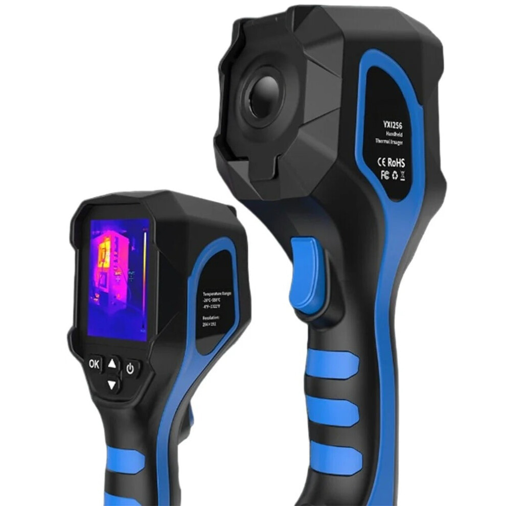 Greenzech Industrial 256-X | 256X192 Hd Thermal Imaging Camera | 25Hz Professional Handheld Infrared Station With Dual- Fusion Light 8727971927984