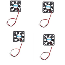 4Pcs 50mm x 50mm x 10mm 5010  12V 0.1A 2Pin Brushless Cooling Fan