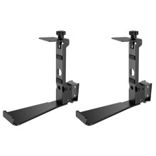 2X Wand Halterung Aus Aluminium Legierung Metall Halterung Regal Ständer Tablet Halterung Audio Gehäuse für  : 5 Lautsprecher