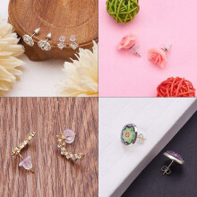 250 Pcs/Box Earnut Sets Earring Backs Earring Stoppers Ear Stud Findings For Jewelry Making, 5 Styles