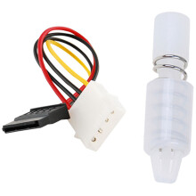 1x Power Female to Male Adapter Cable, 6-Inch & 50Pcs PC Heatsink Cooling Fan Spring Rivet Fastener Push Pin