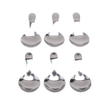Cucharas de Manejar Corto de Acero Inoxidable de 6 Piezas  Cucharas de Sal Cuchara de Condimentos Cuchara para Postres Cucharas de Café para Té,