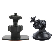 1Pcs Car Windshield Suction Cup Mount Holder & 1Pcs Car Windshield Suction Cup Mount Holder for Mobius Action Cam Car Key Camera Black