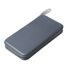 2 Pcs 80 Disc Album CD DVD Carry Cover Case Wallet Storage Holder Bag Hard Box - Silver & Black