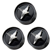 3X Kreuz Klinge Ersatz Teil Kompatibel für Magische Kugel (250 W, MB1001 Series) Blade Edelstahl Magische Kugel Ersatz Teil