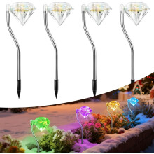 Solar Diamond LED Lights Set of 4