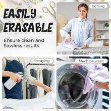 Refillable Set med Kritpennor, Sewing Tailors Kritpenna och Vita Refillpennor för Tygmönster