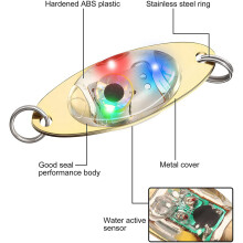 20x LED Angeln KöDer Angeln LöFfel Unterwasser Blinker Bass Heilbutt Flasher Schleppangeln Tiefer Tropfen Angeln Licht