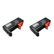 2X BT-168D Batterietester Digitaler Batterietester BatteriekapazitäTstester BT168D Tester für AA/AAA/C/D/9V/1,5V Batterien