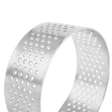 50 Pack 5cm Edelstahl Tart Ring, Hitze Beständiger Perforierter Kuchen Mousse Ring, Runder Ring Back Donut Werkzeug