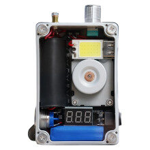 8,4-V-Handkurbelgenerator, Tragbarer Notstromgenerator mit USB-Ladegerät und COB-Licht, Überlebensausrüstung für Camping und Stromausfall