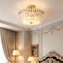 Semi Flush Mount Crystal Ceiling Light
