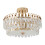 Living And Home Semi Flush Mount Crystal Ceiling Light 3