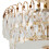 Living And Home Semi Flush Mount Crystal Ceiling Light 5