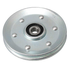 V-type Iron Bearing Cable Pulley For Garage Door Opener 90x10mm Silver MSPHX