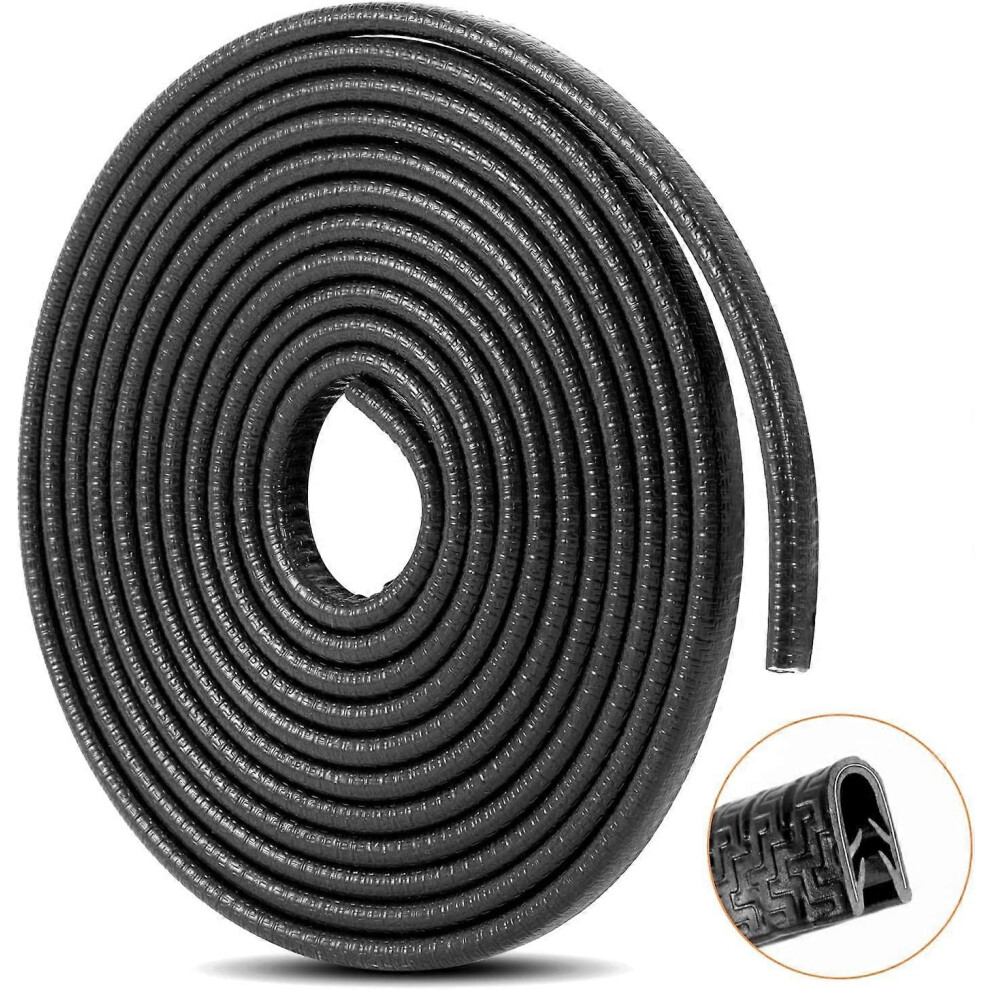 Car Door Edge Protector Edge Guards 16Ft(5M) U Shape Automotive Door Trim Edge Protector For Most Car Msphx Black 9557259113360