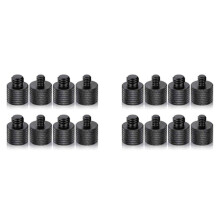 16Pcs Microphone 1/4 Male to 3/8 Female and 3/8 Male to 1/4 Female Camera Screw Adapter for Camera Tripod Stand