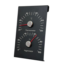 Bastutermometer och Hygrometer, Celsiusavläsning, 2-i-1-Mätare för Inomhusbastutemperatur och Luftfuktighet
