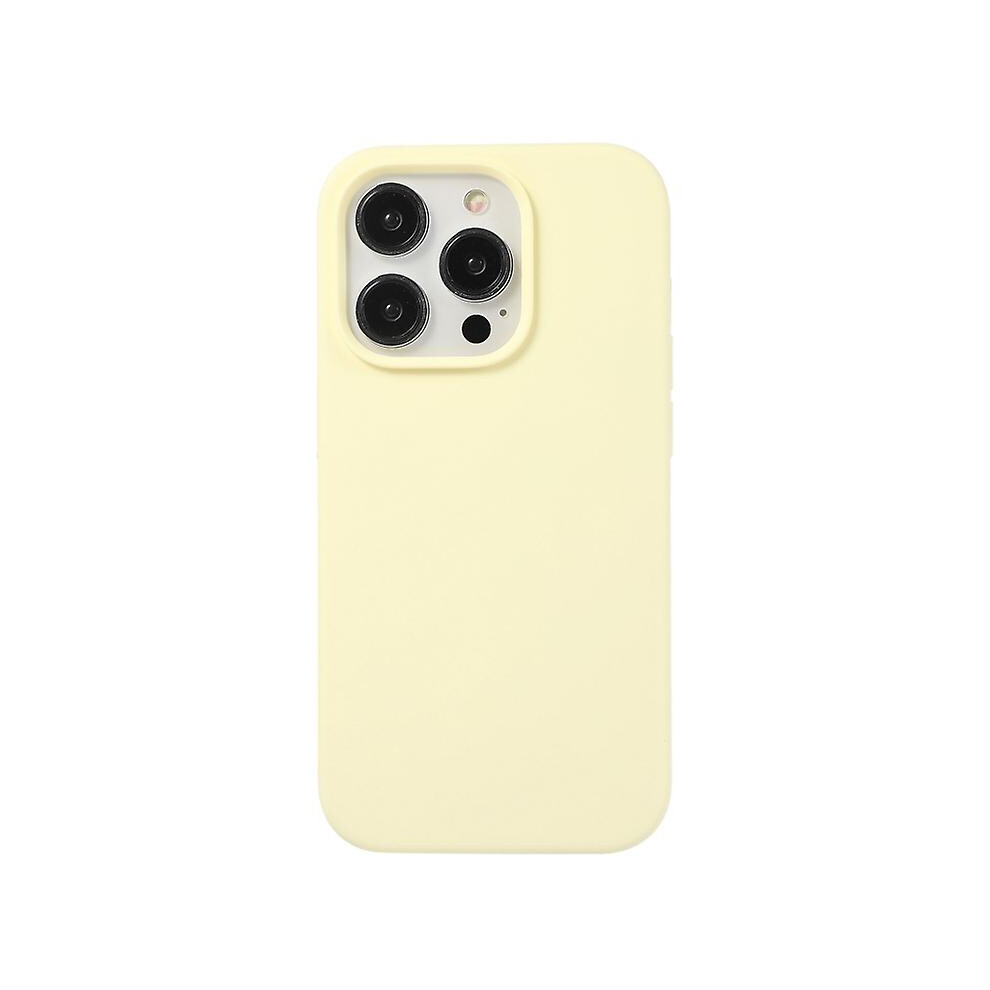 Compatible Iphone 14 Plus Liquid Silicone Phone Case:milky Yellow 5419526240336