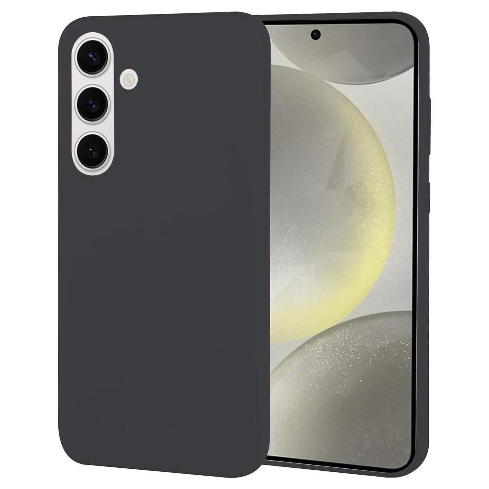 Compatible Samsung Galaxy S24 5G Goospery Soft Feeling Liquid Tpu Soft Phone Case: Black 3225532135120