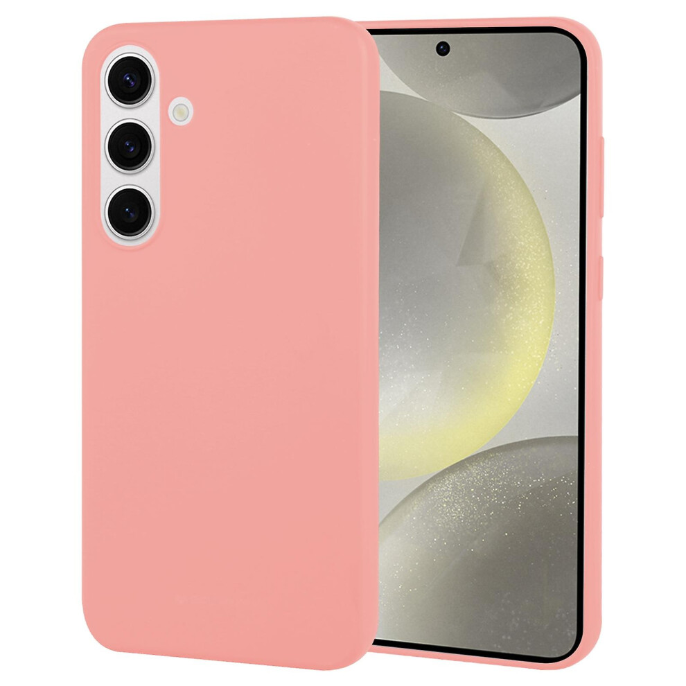 Compatible Samsung Galaxy S24 5G Goospery Soft Feeling Liquid Tpu Soft Phone Case: Pink 3225532135151