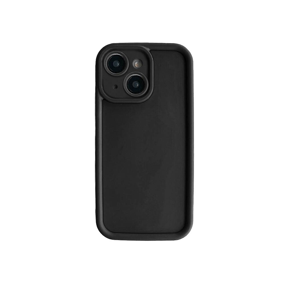 Compatible Iphone Se 2022 / 2020 / 8 / 7 Fine Hole Shockproof Frame Frosted Tpu Phone Case: Black 3403292163342
