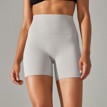 Yoga-Shorts für Damen, Fitness-Shorts, Lauf- und Radshorts, atmungsaktive Sportleggings, hoher Bund, Sommer-Workout-Shorts fürs Fitnessstudio: L-1