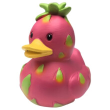 Fantasy Pitaya Duck Resin Statue Vibrant -Green Home Decor,Outdoor Desk Figurine or Garden Art, No Battery Needed
