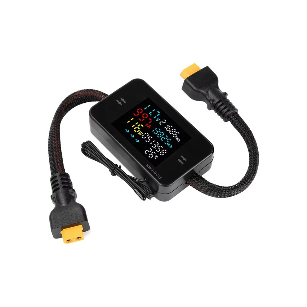 Saudism Dc26 8-80V Lcd Digital Battery Charging Tester Voltmeter Ammeter Power Meter Voltage Current Tester 25A