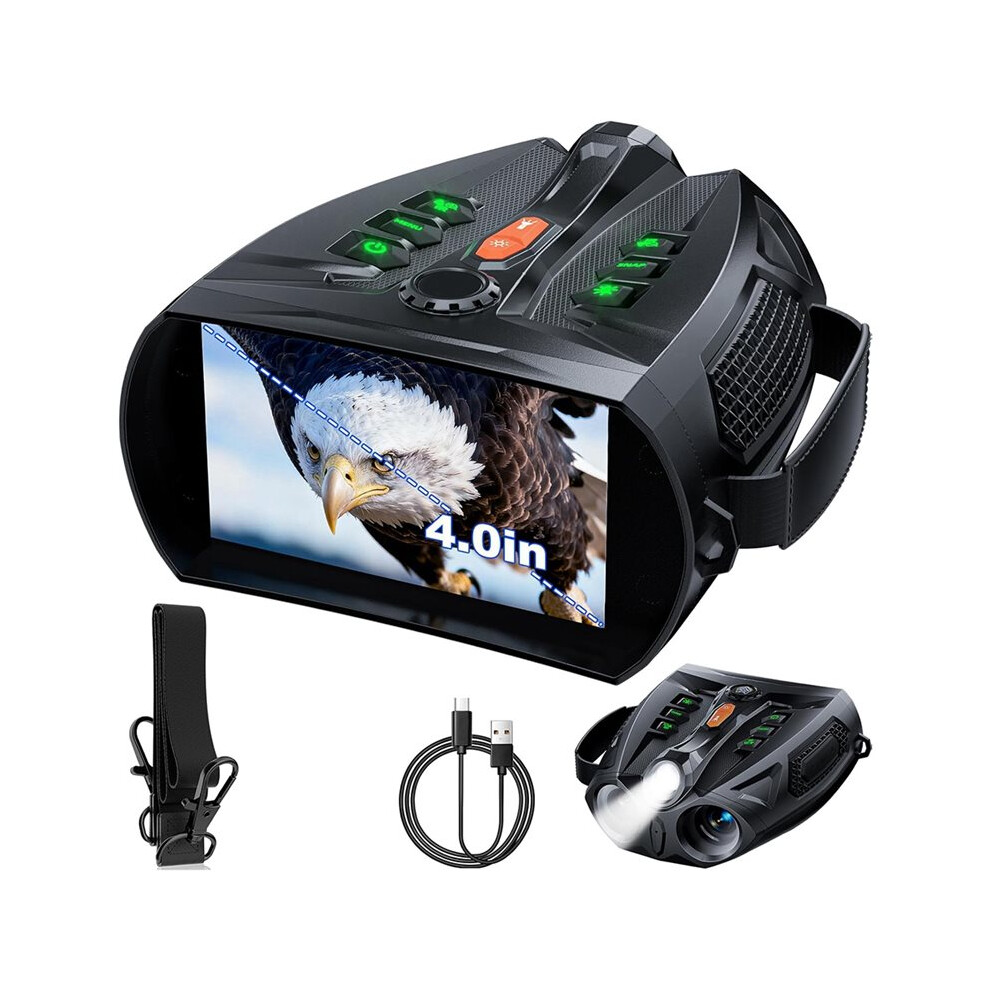 4K Night Vision Goggles, 4.0" Hd Screen Night Vision Binoculars For Adults, Camping, Wildlife Observation 6033113274727