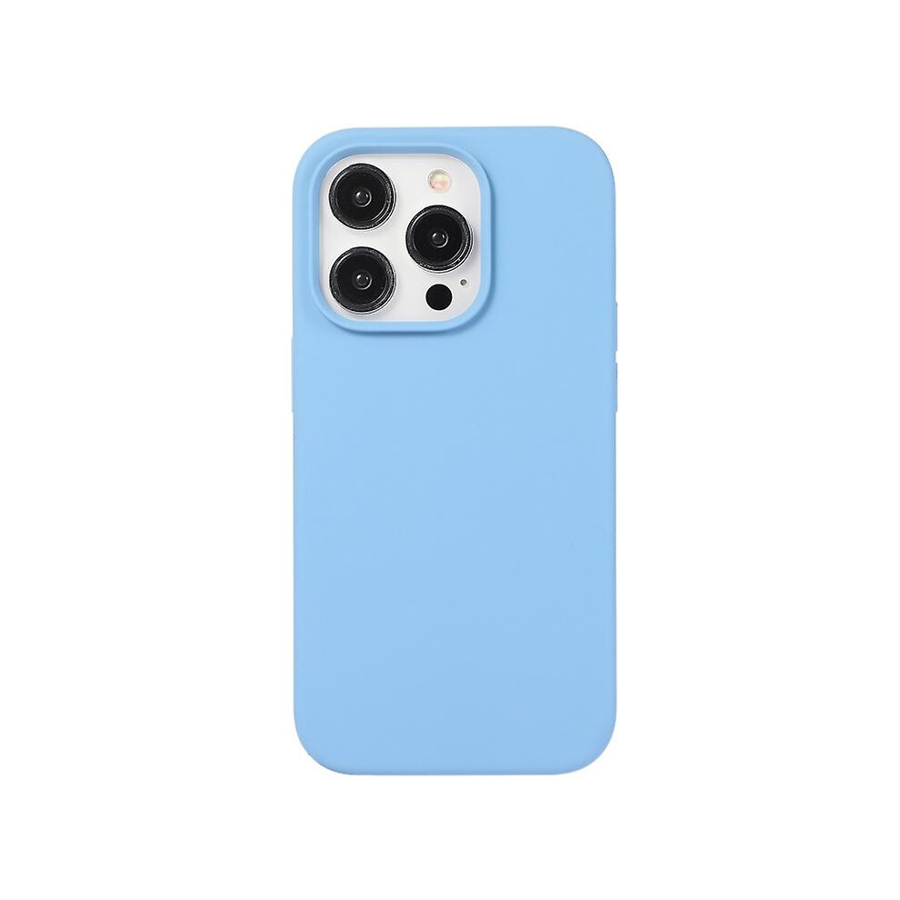 Compatible Iphone 12 Pro Liquid Silicone Phone Case:azure Blue 8361958283252