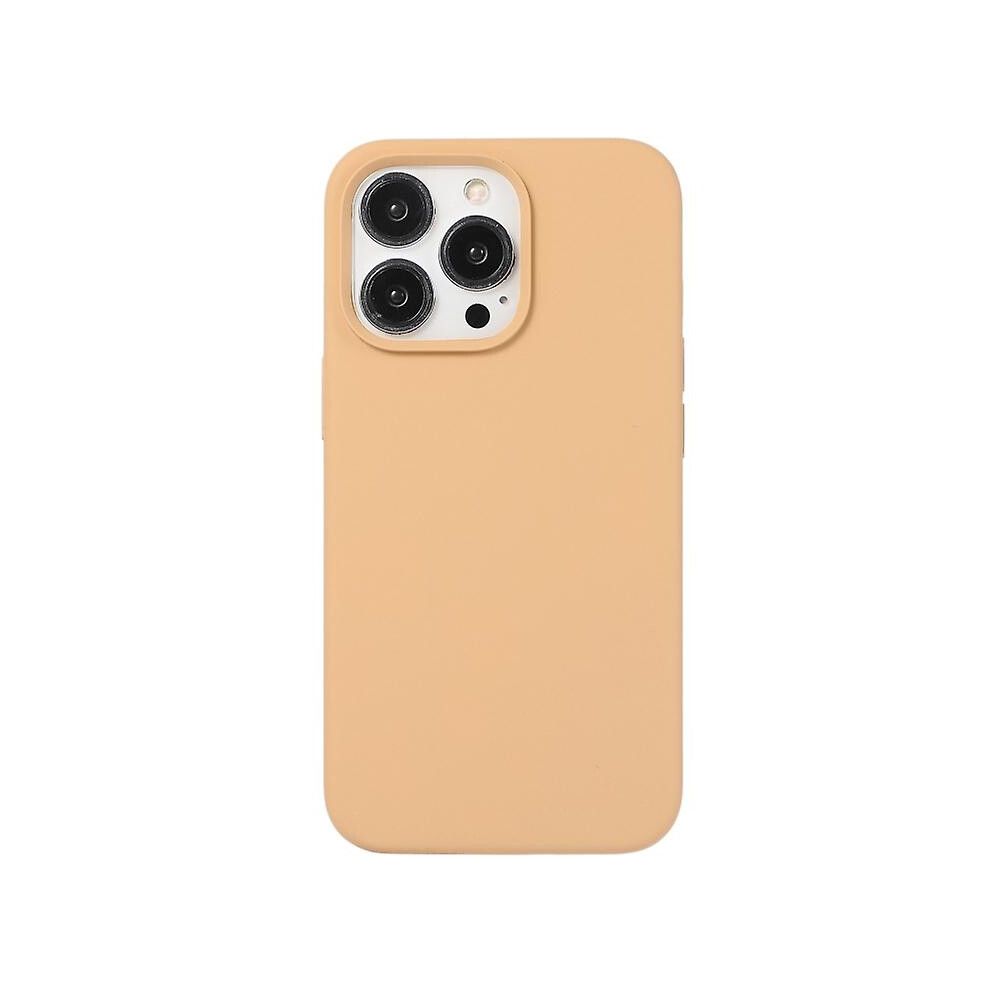 Compatible Iphone 14 Pro Max Liquid Silicone Phone Case:khaki 7682067333180
