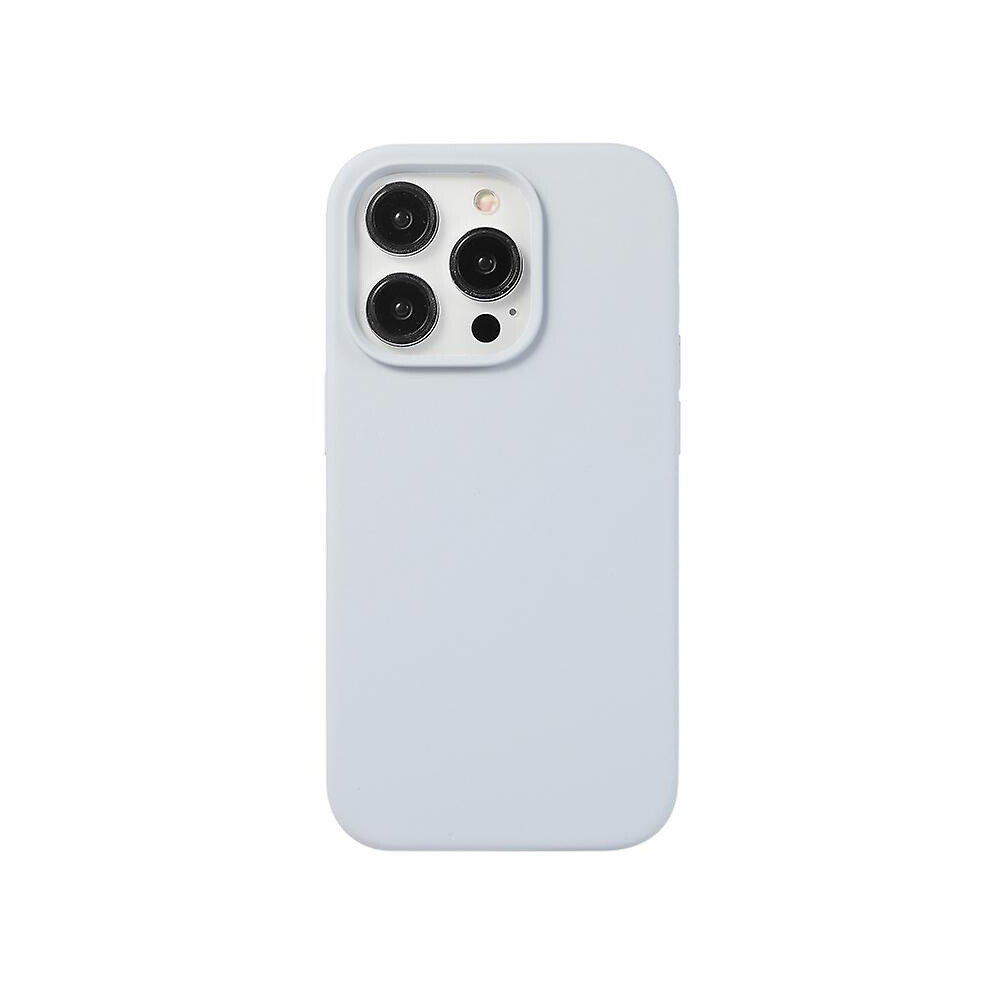 Compatible Iphone 14 Pro Max Liquid Silicone Phone Case:blue Grey 7682067333135