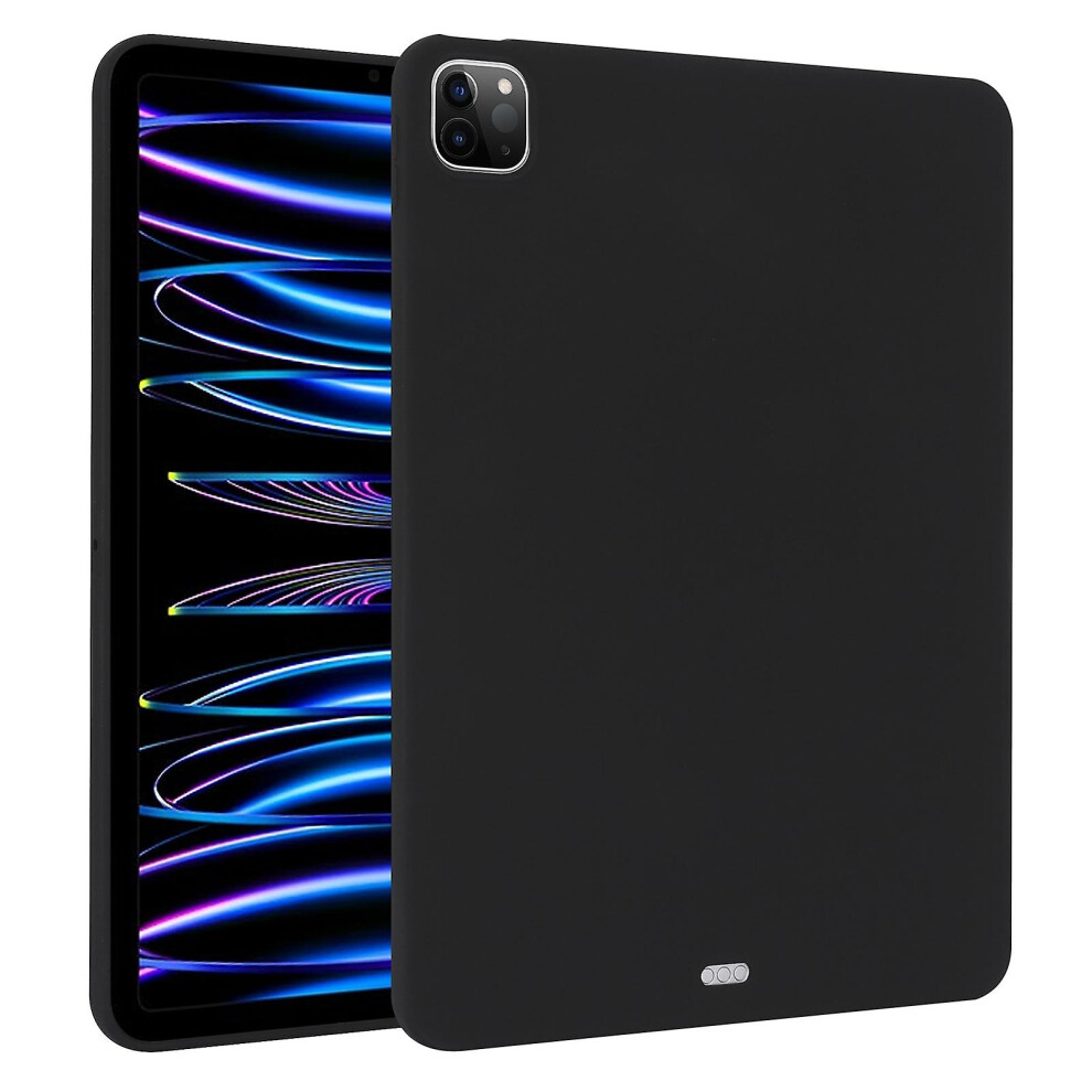 Compatible Ipad Pro 12.9 2018/2020/2021/2022 Oil Spray Skin-Friendly Tpu Tablet Case: Black 7682067333302