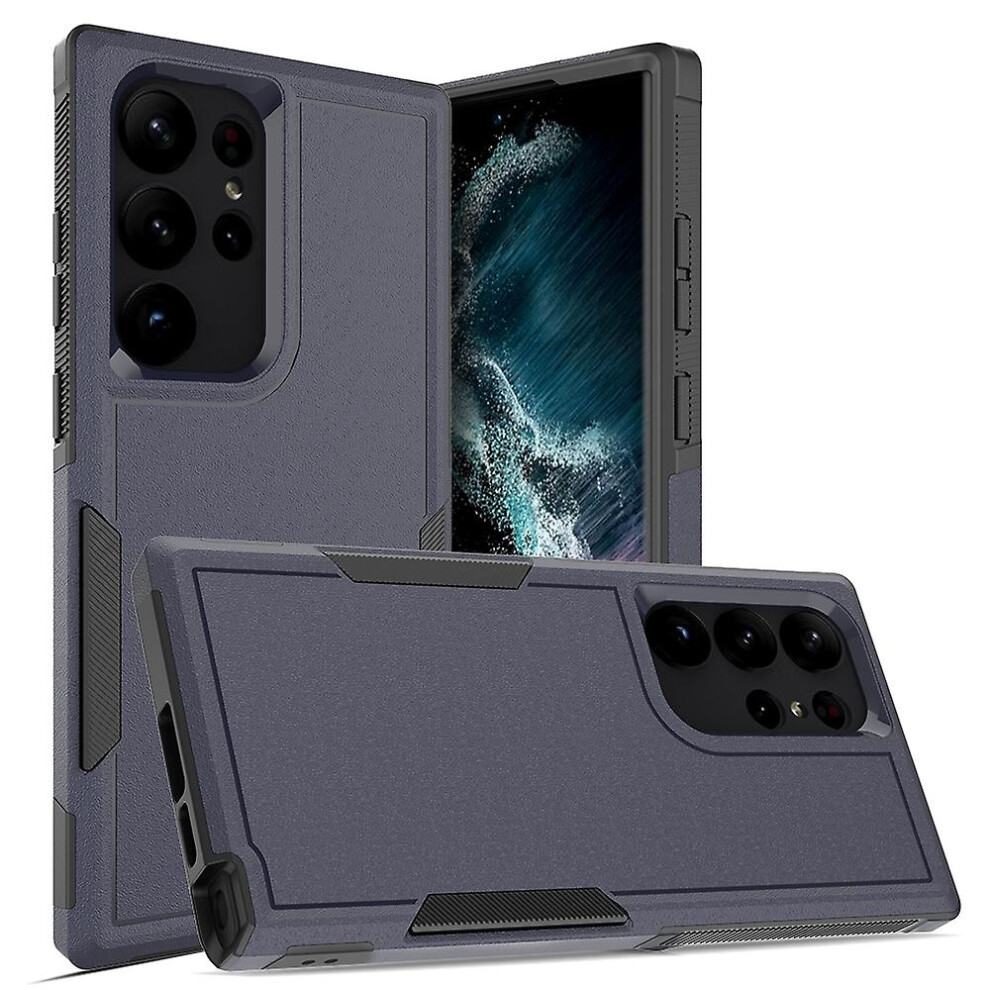 Compatible Samsung Galaxy S23 Ultra 5G 2 In 1 Pc + Tpu Phone Case:dark Blue 8184164356271