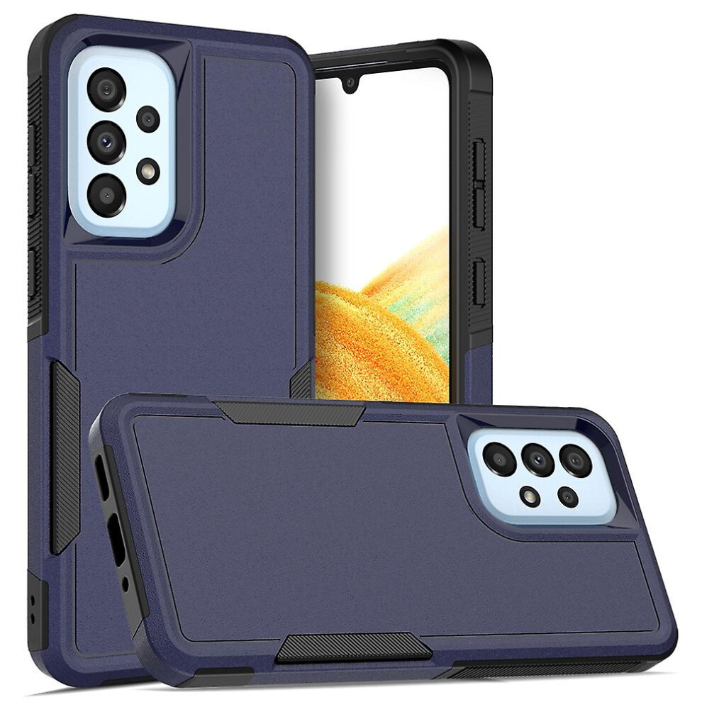 Compatible Samsung Galaxy A33 5G 2 In 1 Pc + Tpu Phone Case:dark Blue 3581503313363