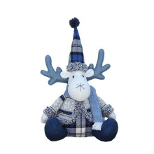 Doll Christmas Tree Decoration Pointed Hat Long Mouth Deer Christmas Window Decorations 25 X 38cm