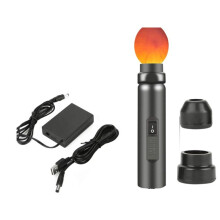 Wireless Rechargeable LED Bright Cool Light Egg Candler Tester for Monitoring Eggs Development with 2 Soft Rubber