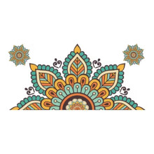 Mandala Muursticker Behang Sticker Zelfklevende Achtergrond Decoratie Geschikt voor Woonkamer 1Stuks