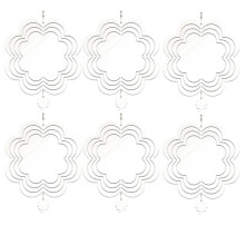 6St Sublimatie Wind Spinner Blanks 3D Wind Spinners Hangende Wind Spinners voor Indoor Outdoor Tuin Decoratie 8 Inch