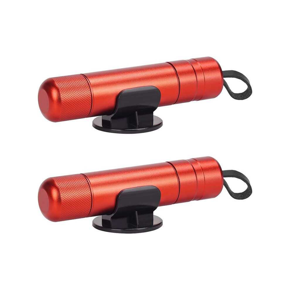 2 Pack Car Window Breaker Seatbelt Cutter Hammerdex, Safehammer Glass Breaker Car Window Breaker, For Emergency Red 4713332052604