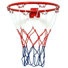 Cerceau de Basket- Mural de 32 Cm Filet de Jante en MéTal Panier Suspendu la Jante Murale de Basket- avec Vis Sport de Plein Air IntéRieur