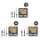 3X pour  3D Printer DIY  Model Clock MH011 Kit de Composants pour Impression 3D DIY  Gift 1